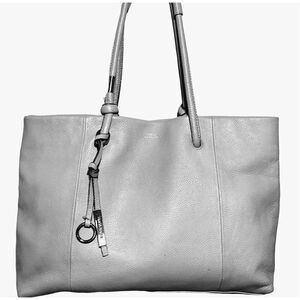 Vince Camuto Light Gray Leather Tote